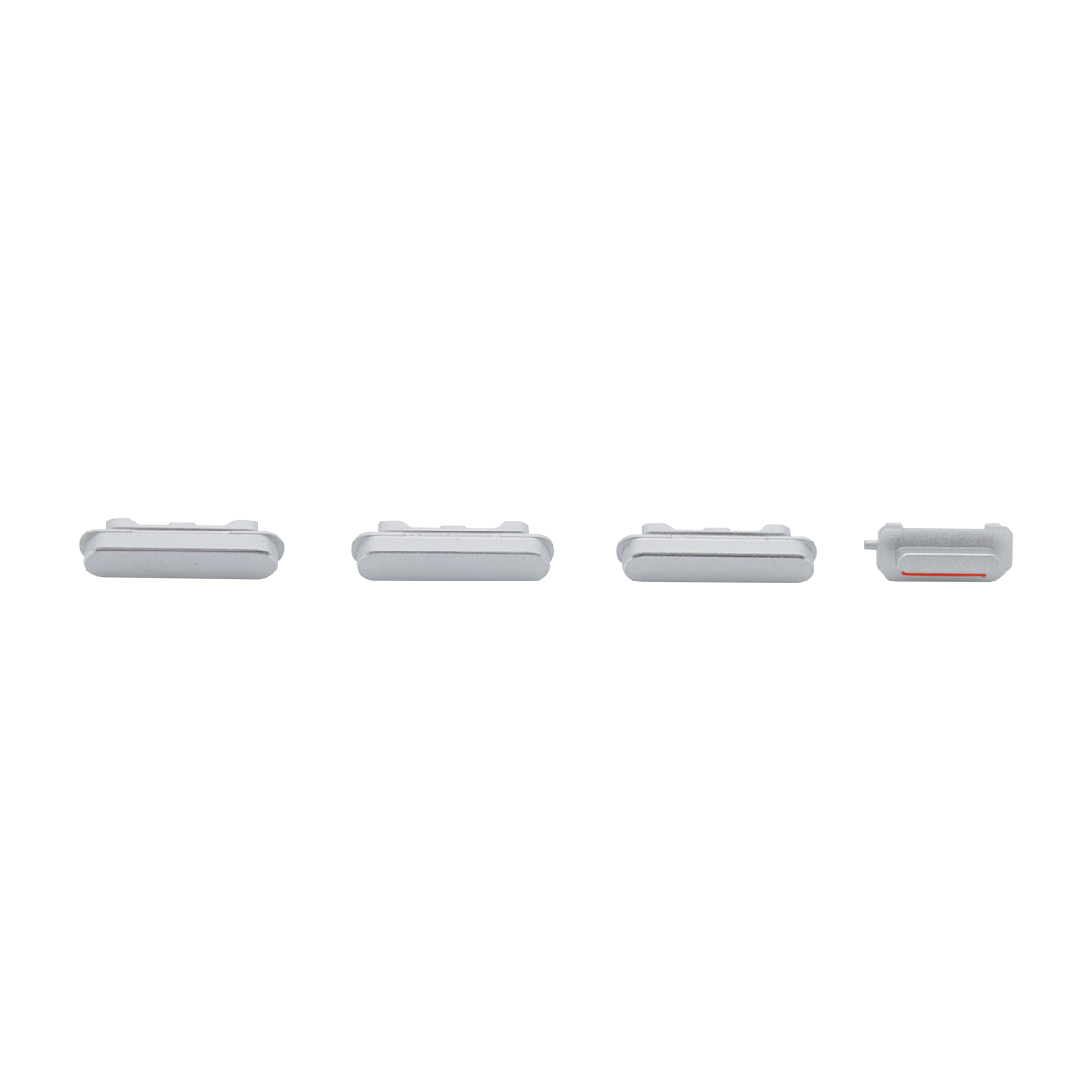 iPhone 6 Plus Rear Case Button Set - White_Silver