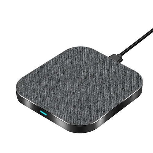 Aluminum Alloy & Fabric Top Wireless Charger