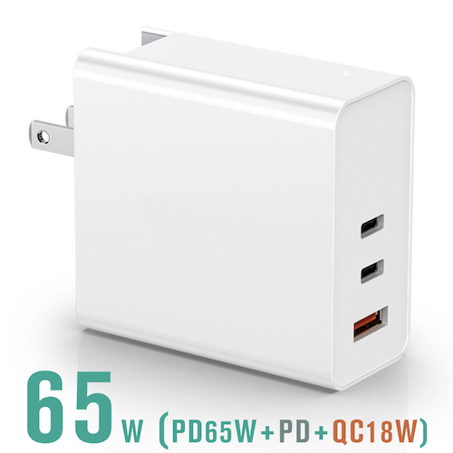 PD 65W TRIPLE PORT POWER ADAPTER 2A1C